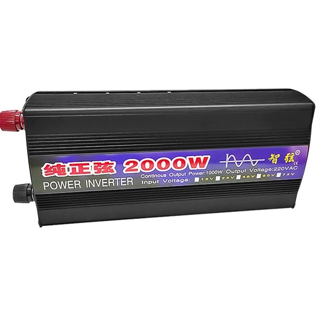 Bộ đổi nguồn kích điện 24V-220V 2000W sin chuẩn tinh khiết