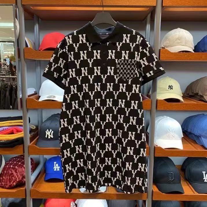 MLB Summer New Style Short Sleeve Lapel Cotton Dress | BigBuy360 - bigbuy360.vn