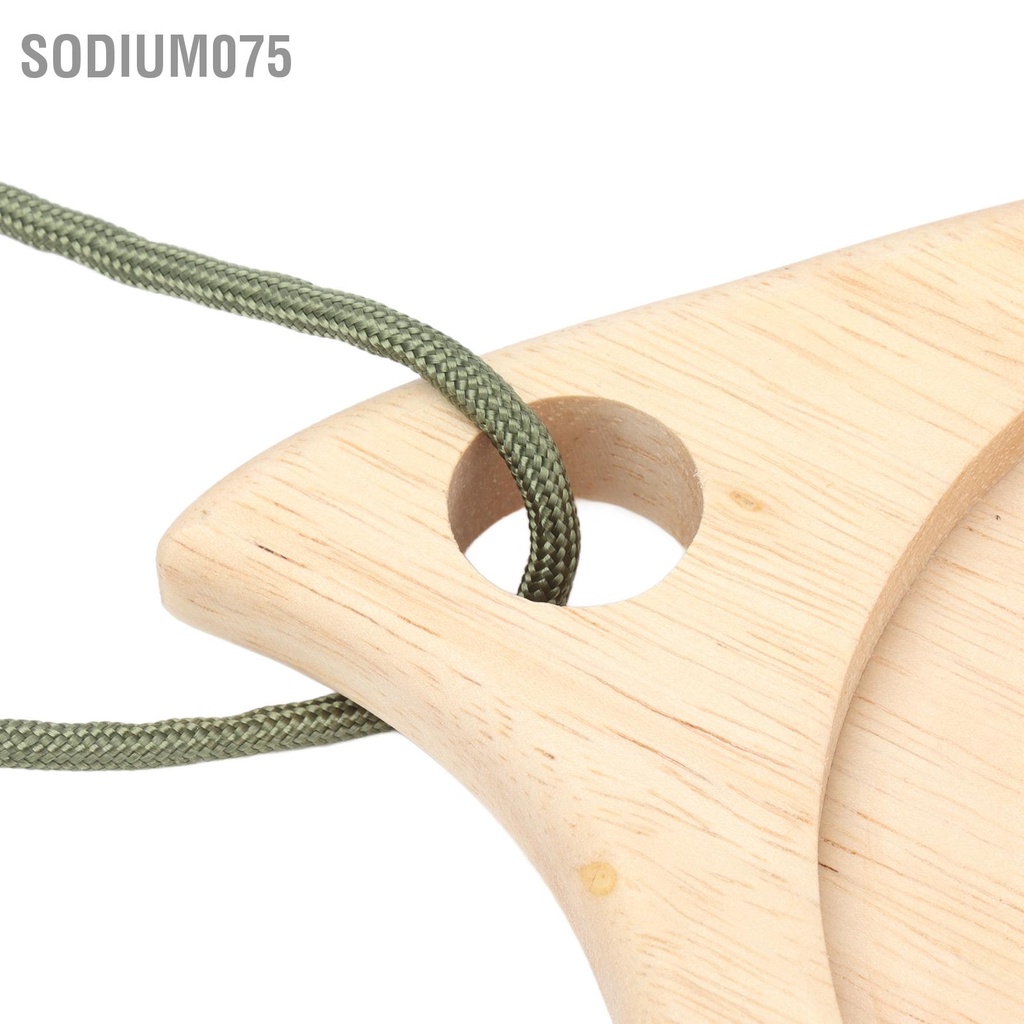 Sodium075 Thớt gỗ cắm trại Đa năng tròn nhỏ Đĩa Charcuterie cho món ăn nhẹ trái cây