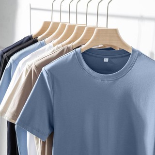 Áo Thun Nam Nữ Unisex Cổ Tròn Thiết Kế Tay Ngắn Trơn basic. Áo phông nam vải cotton co giãn 4 chiều