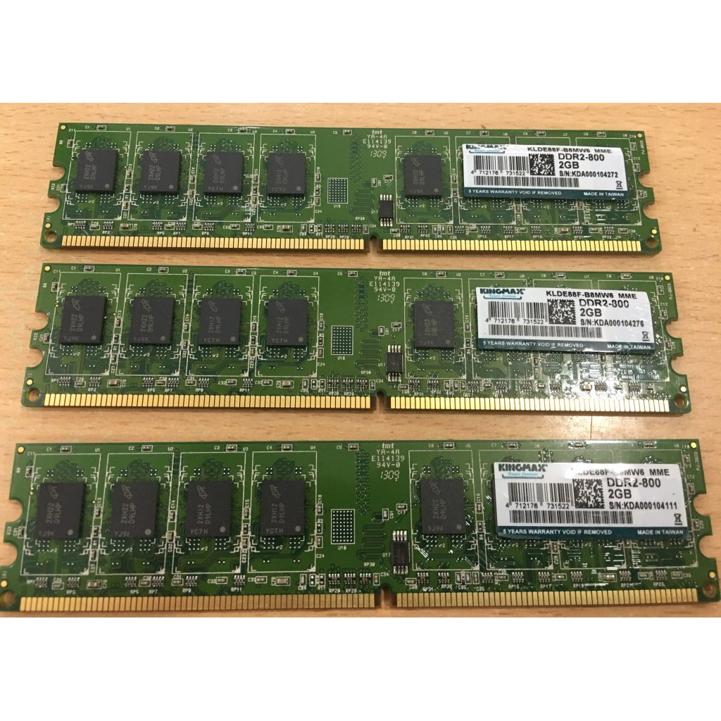 RAM KINGMAX 2G DDR2 Bus 800 dùng cho PC | WebRaoVat - webraovat.net.vn