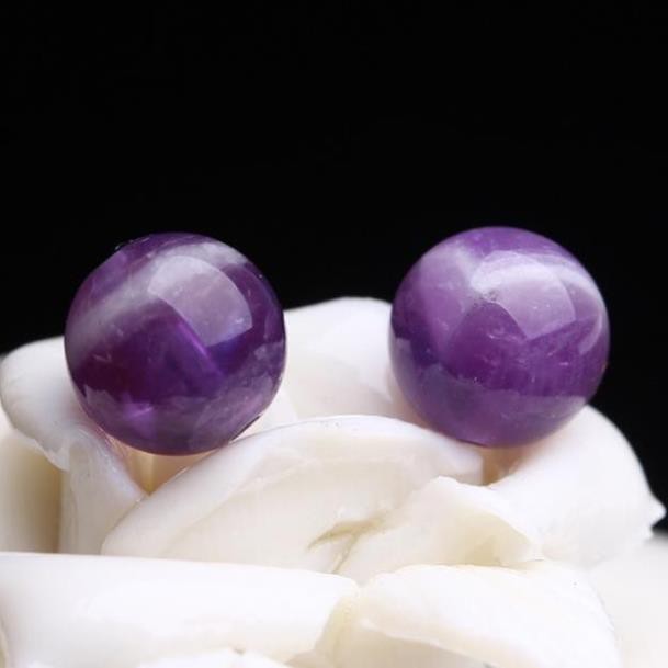 * GIA TOT* Hạt tròn Amethyst làm vòng handmade - MH563