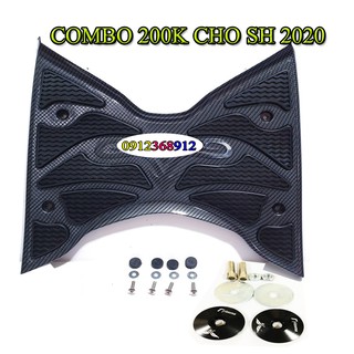 COMBO CHO SH 2012-2020 (GỒM THẢM CARBON ARTISTA CHÍNH HÃNG VÀ ĐÔI ỐC GƯƠNG)