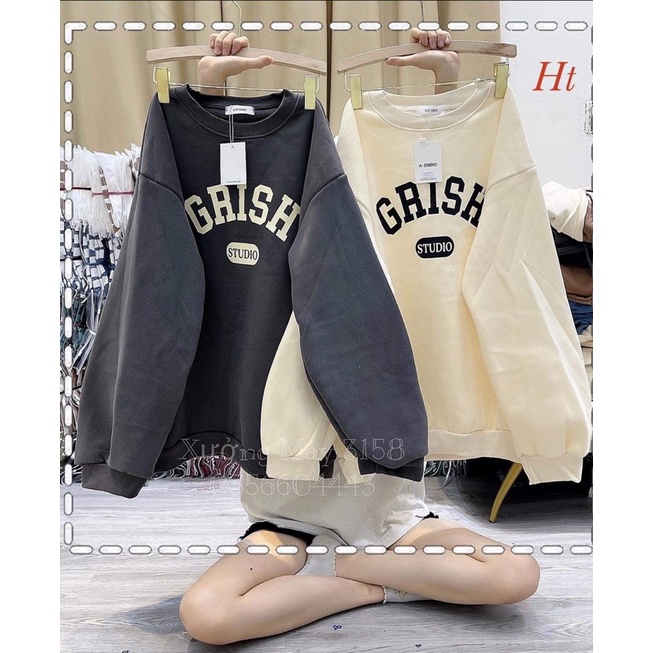 Áo nỉ bo cotton GRISH HT12