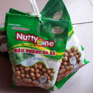 Combo 10 gói đậu phộng da cá Nutty One 75k.