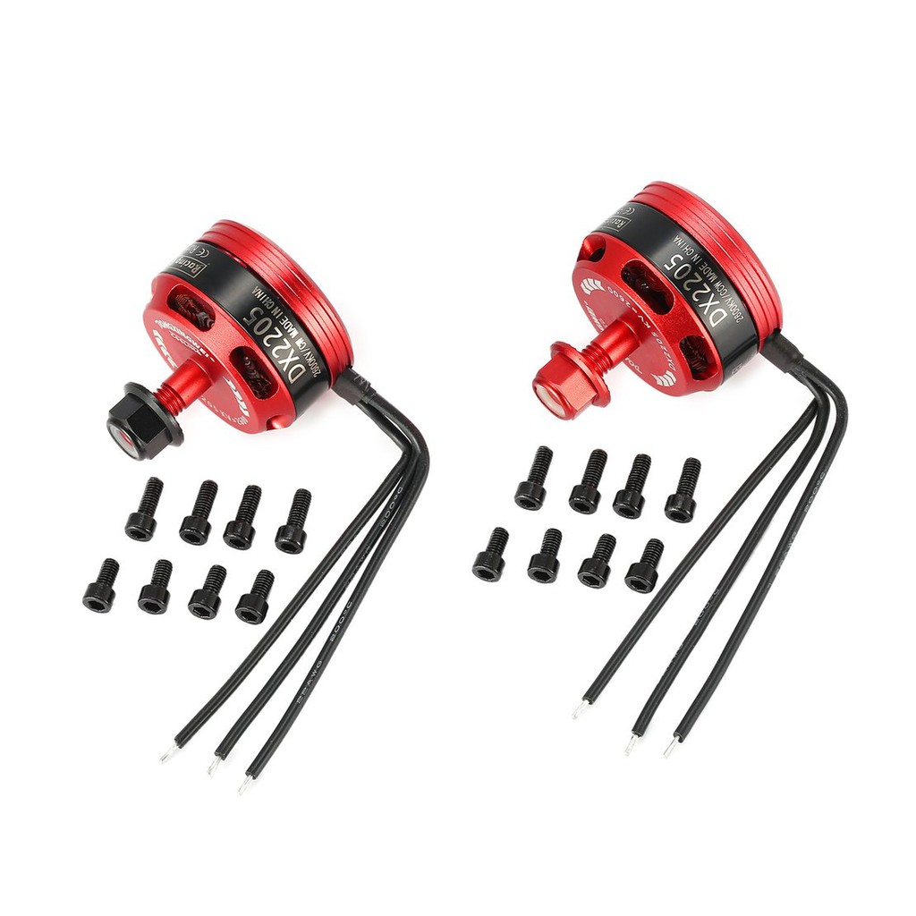 【điều khiển từ xa8/5】2Pcs DX2205 2600KV 2-4S CW/CCW Brushless Motor for RC Racing Drone QAV250 280