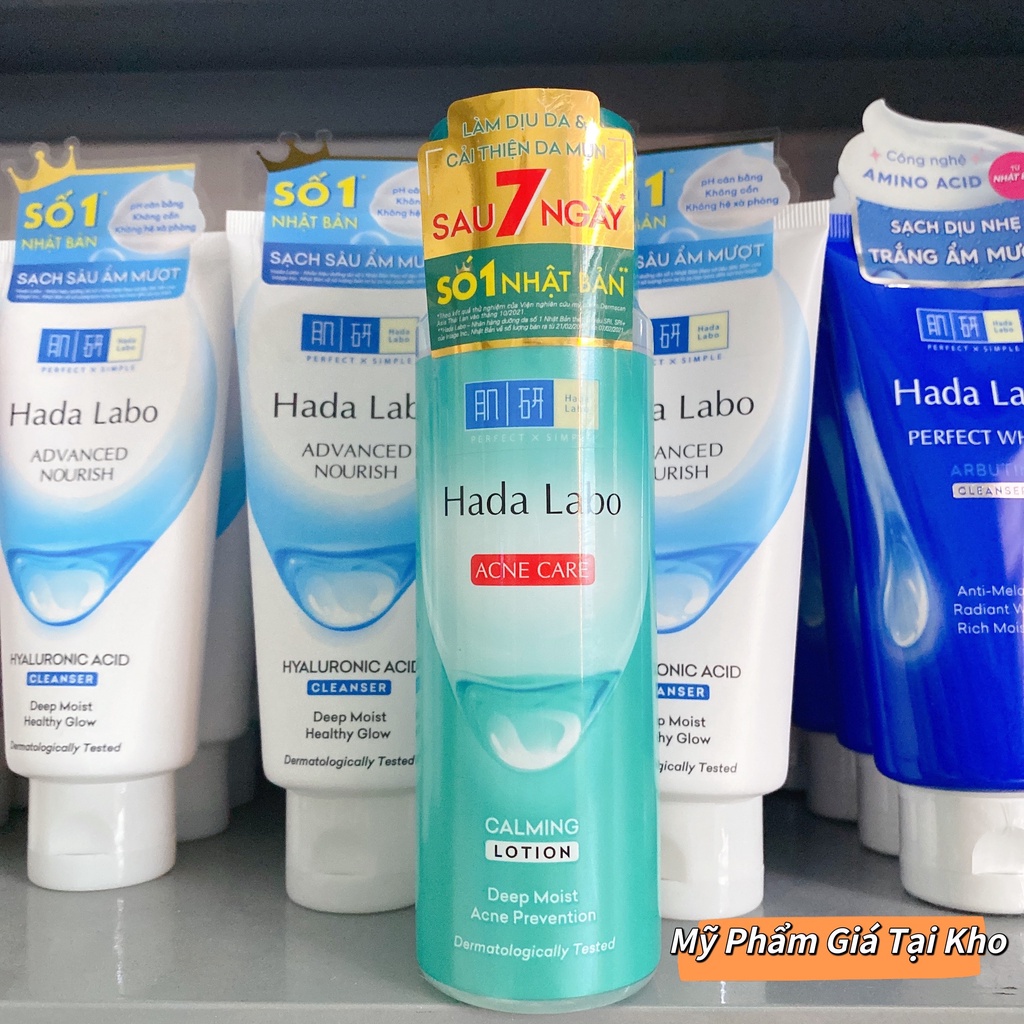 Bộ Dưỡng Ẩm Hada Labo Acne Care Dành Cho Da Mụn, Nhạy Cảm Sạch Sâu Dịu Nhẹ Cải Thiện Sau 7 Ngày (170ml)