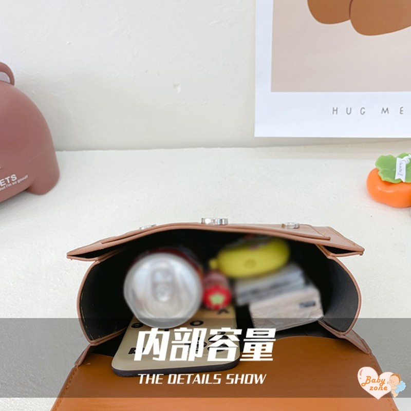 Ba Lô Da PU Màu Trơn Phong Cách Anh Quốc Cho Bé