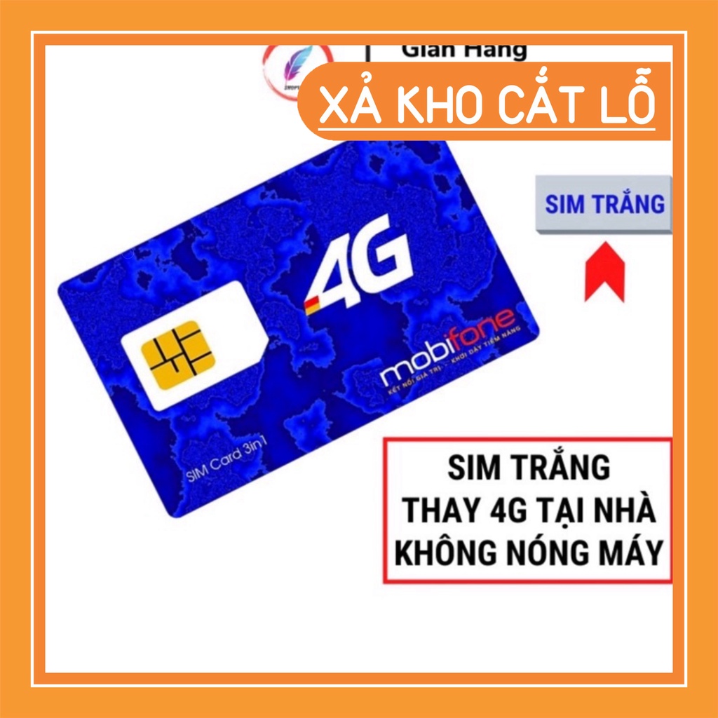... Sim trắng 4G Mobifone tự thay tại nhà không nóng thích hợp Ios 14 và các dòng máy thường