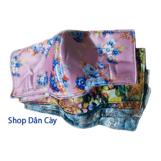 Khẩu trang vải che bít mặt in hoa dày - Shop Dân Cày vải bóng giá rẻ