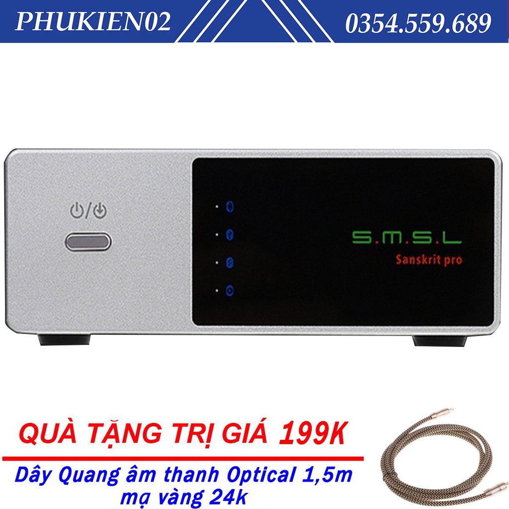 (Quà tặng 199k) Bộ Giải Mã Âm Thanh SMSL Sanskrit-PRO DAC Bộ chuyển đổi kỹ thuật số, mã đầu vào USB / Quang / Đồng trục