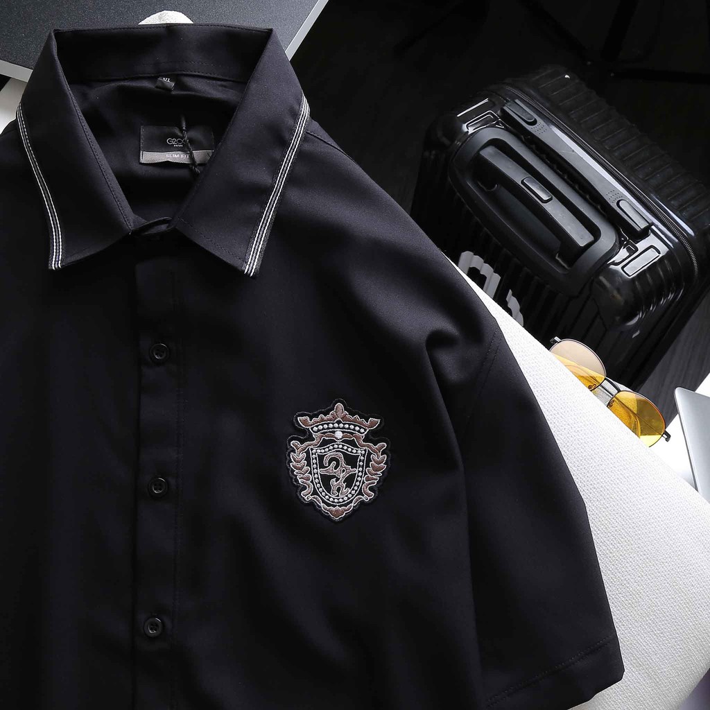 [bigsize &lt; 130kg] ÁO SƠ MI NAM tay ngắn BIGSIZE - mẫu 8 9 NY