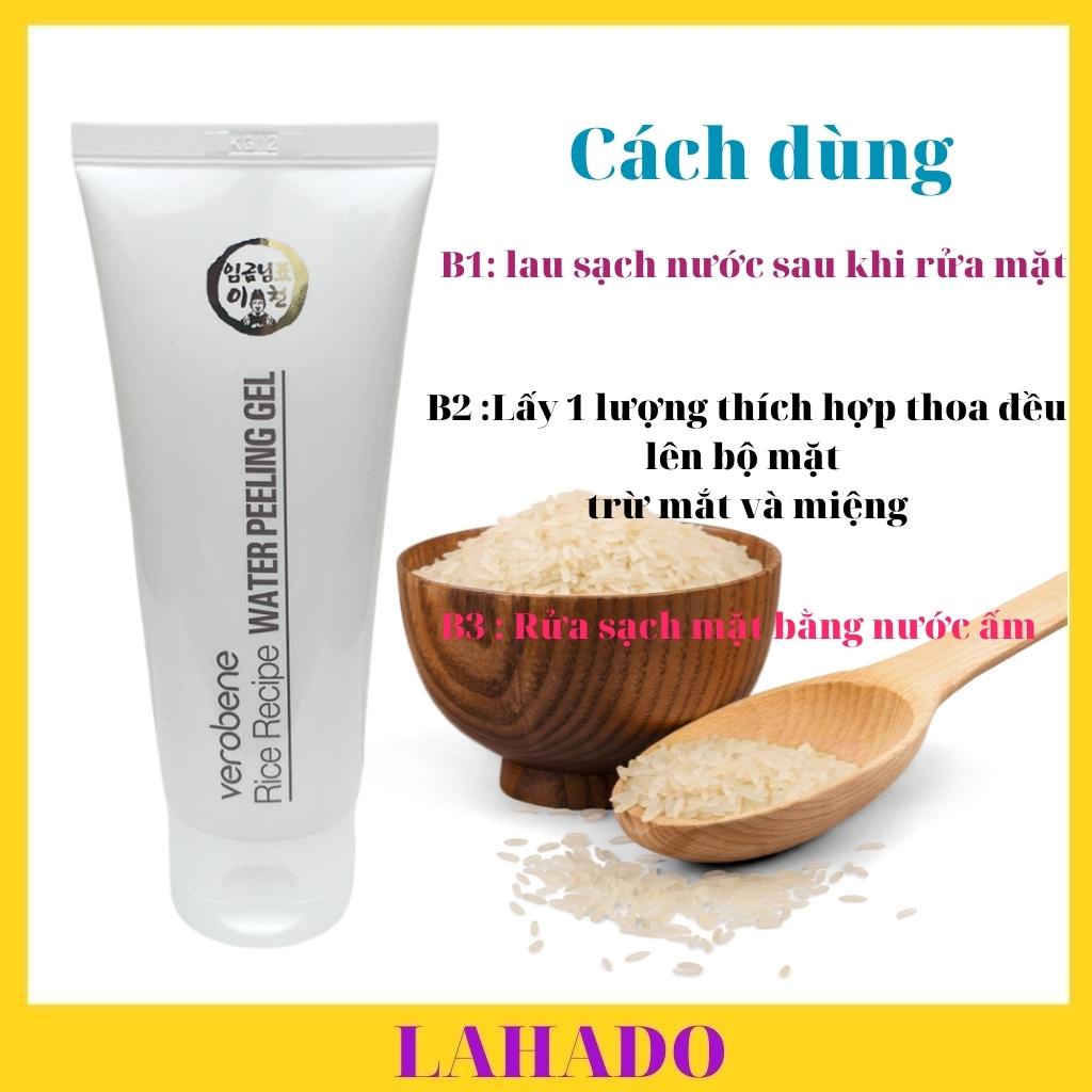 Tẩy tế bào da chết gạo toàn thân verobene rice recipe water peeling gel 100g