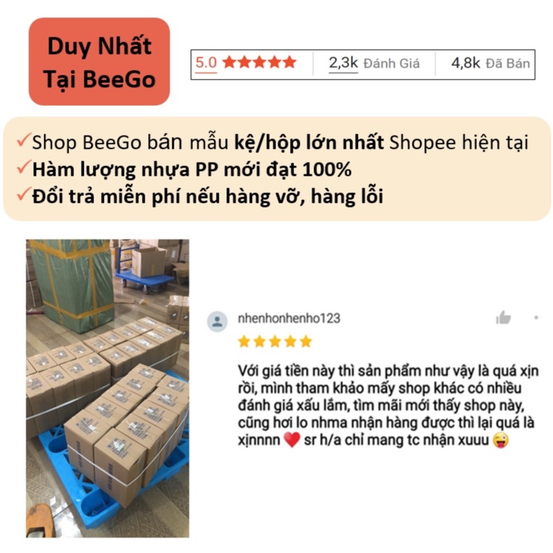 Kệ đựng mỹ phẩm, kệ để đồ trang điểm mini 3 tầng đa năng nhiều ô tiện ích có ngăn kéo BeeGo