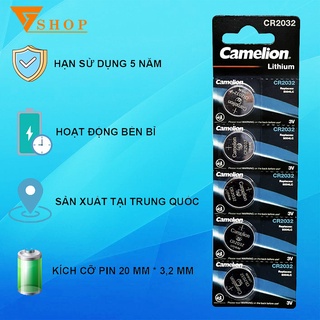 Pin Camelion CR2032 Vỉ 5 Viên Hãng Chính Hãng