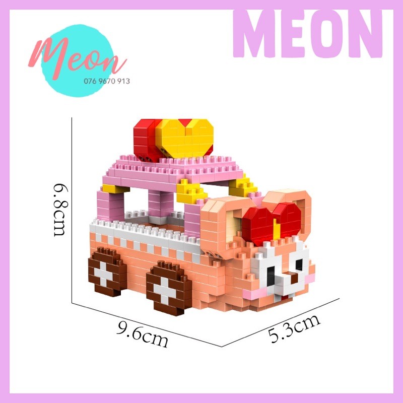 Xếp hình lego thỏ Stella Lou - Miniblock thỏ stellalou and friends size M