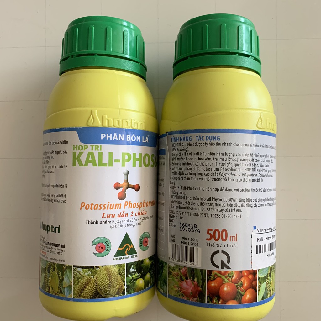 Phân bón lá Kali phos - Kali Phos 500 ml - KALI PHOS HỢP TRÍ