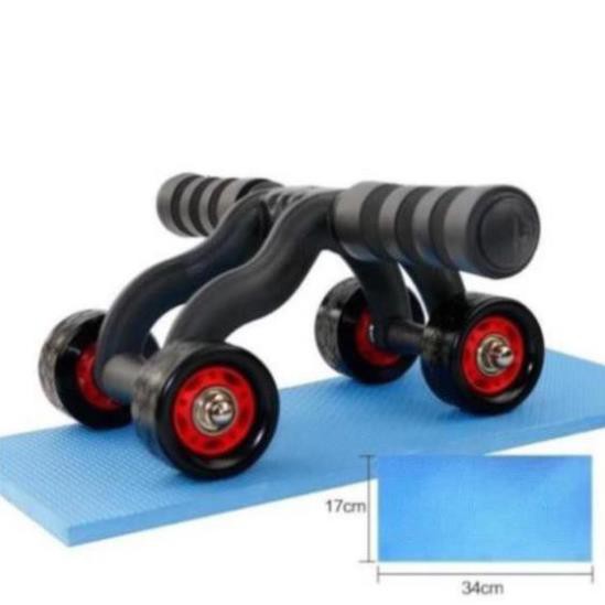 Con Lăn Tập Bụng 4 Bánh ( AB ROLLER AND PUSH UP BAR)