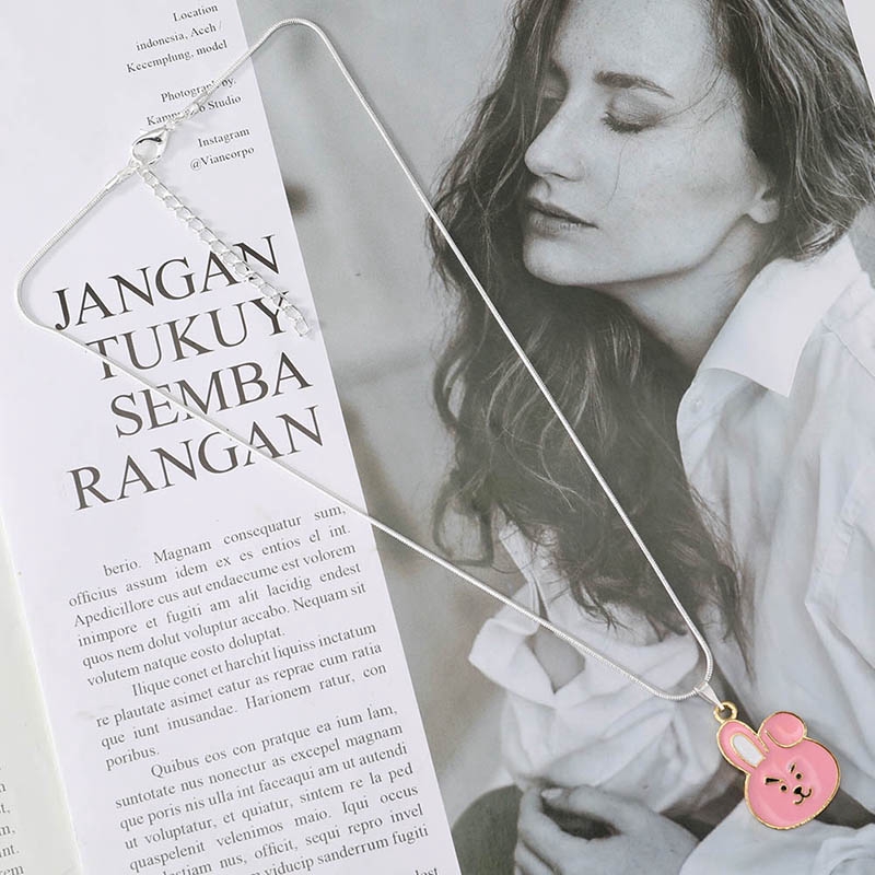 Vòng cổ hợp kim mặt hoạt hình BTS