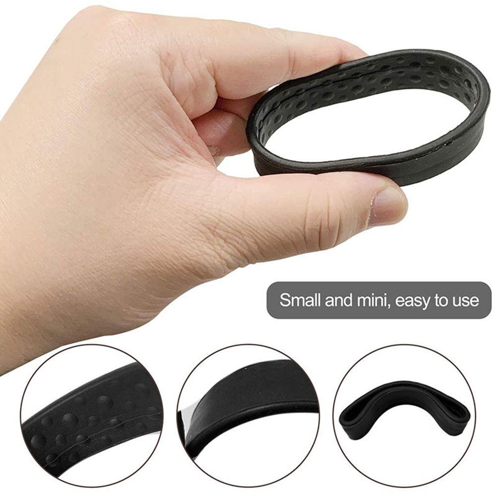 MIH Silicone Hair Band Soft Foldable Clip Rubber Band Ponytail Holder