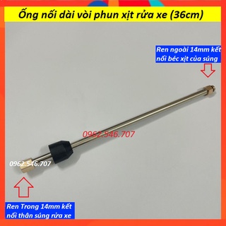 Ống nối dài súng phun xịt rửa xe (36cm) - Máy Xịt Rửa Xe Áp Lực Cao
