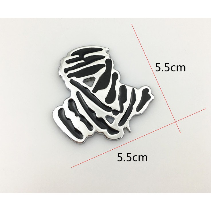 Miếng Dán 3D Chữ Dakar bằng kim loại