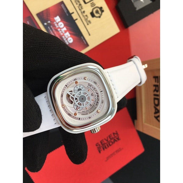 Đồng hồ nam nữ sevenfriday màu trắng size 47mm bảo hành 3 năm CHƯA BOX