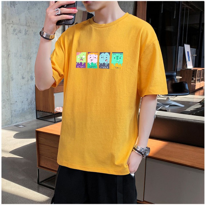 Áo Phông Unisex Cotton Halloween Dáng Rộng Tay Lỡ Siêu Đẹp - áo thun 360 nam nữ form rộng mùa hè 2 màu nổi bật