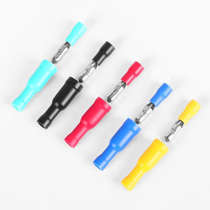 Đầu Nối Dây Điện Cách Nhiệt Năm Màu 22~16 AWG wiring 50 = 25 male + 25 female
