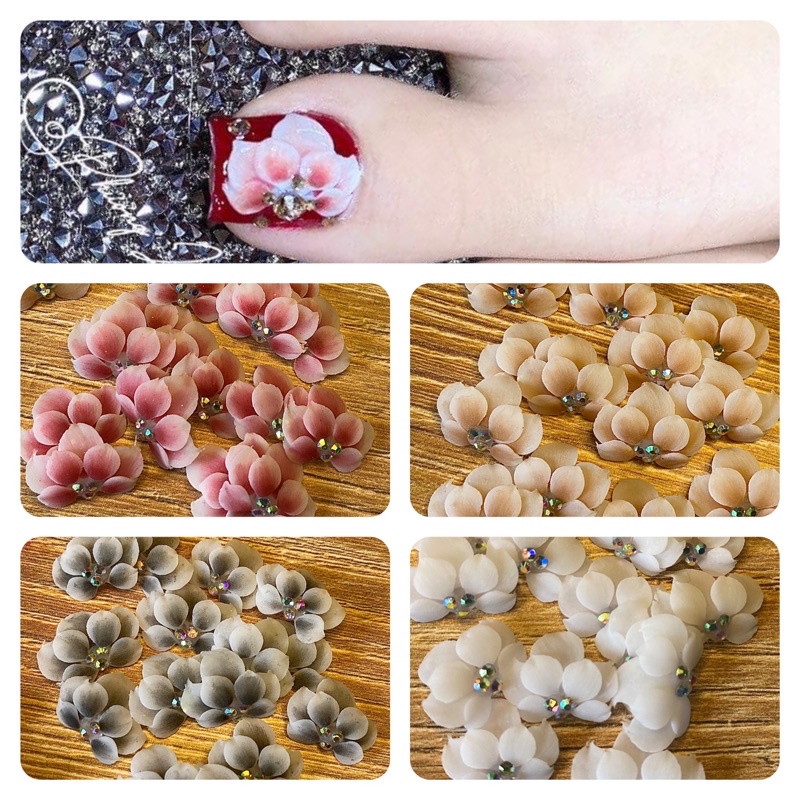 Hoa Bột Nail Gắn Móng Chân Giá 1 Bông