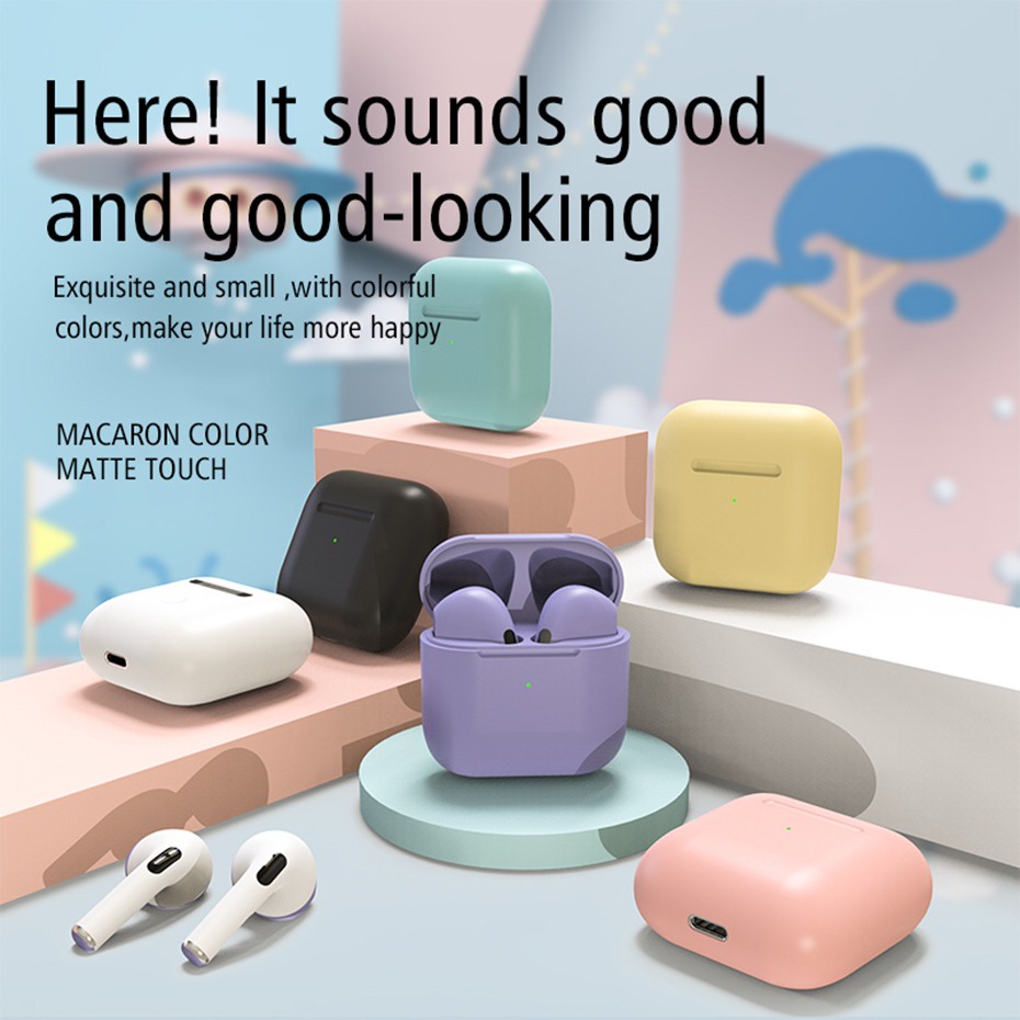 Tai Nghe Bluetooth Pro4 Mini Thật Tai Nghe Nhét Tai Không Dây Cho Điện Thoại Cầm Tay Gọi Trong Tai Tai Nghe Có Mic