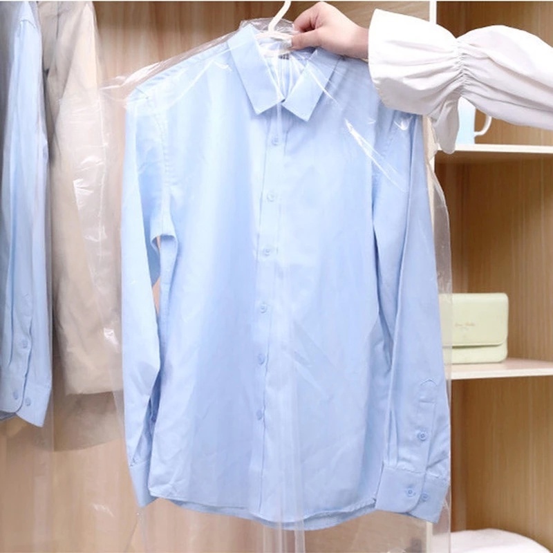 Set 50 Túi Bọc Quần Áo Bằng Nhựa Trong Suốt Gọn Nhẹ Chống Ẩm Chống Bụi Đa Năng Sắp Xếp Gọn Nhẹ Đa Năng Cho Gia Đình