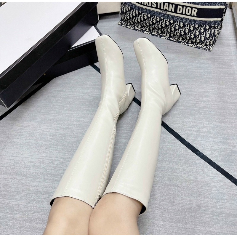 (Sẵn) Boots đùi 5p cao cấp, bốt da kéo khoá 5p, bốt đùi nữ kéo khoá 5p ( có video )