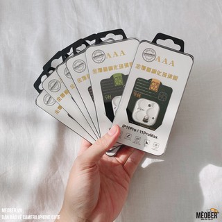 Dán Kính Cute Bảo Vệ Cụm Camera iPhone 11 & 12 Series, Pro, Pro Max (Totoro, vô diện, sumiko, hello kitty v.v)