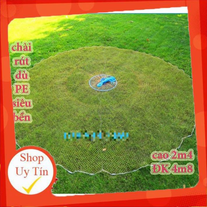 [SALE]  [Thương Hiệu] Chài Dù Đánh Cá Chài Rút Đĩa Bay UFO Sợi Dù Thái Lan Cao Cấp Đủ Size