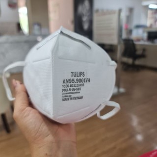 [ có ảnh thật + video ] khẩu Trang N95 tulip 5 lớp hàng chính hãng full giấy tờ