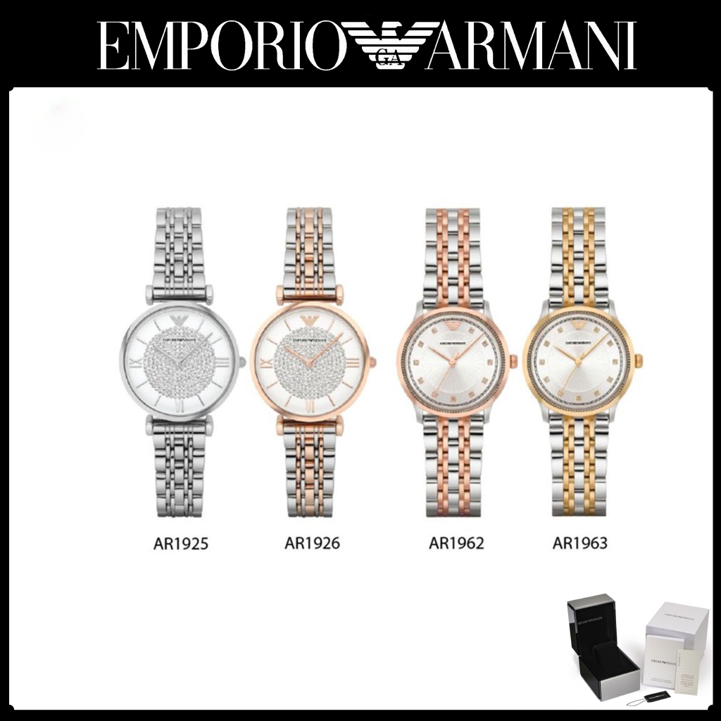 Emporio Armani 100% Chính Hãng AR1925 AR1926 AR1962-32mm Nhãn Hiệu Đồng Hồ AR Đồng Hồ Nam Nữ Trong Kho A-84