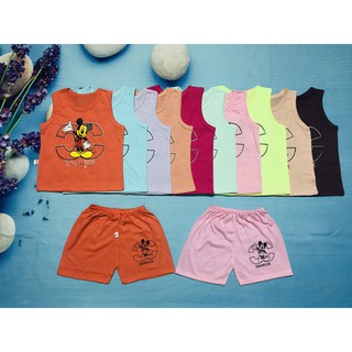 Combo 5 bộ ba lỗ in hình chuột mickey cho bé 6 - 16 kg