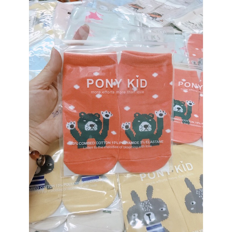 Tất Pony Kid chống trượt mẫu mới cho bé 4 tháng đến 3 tuổi