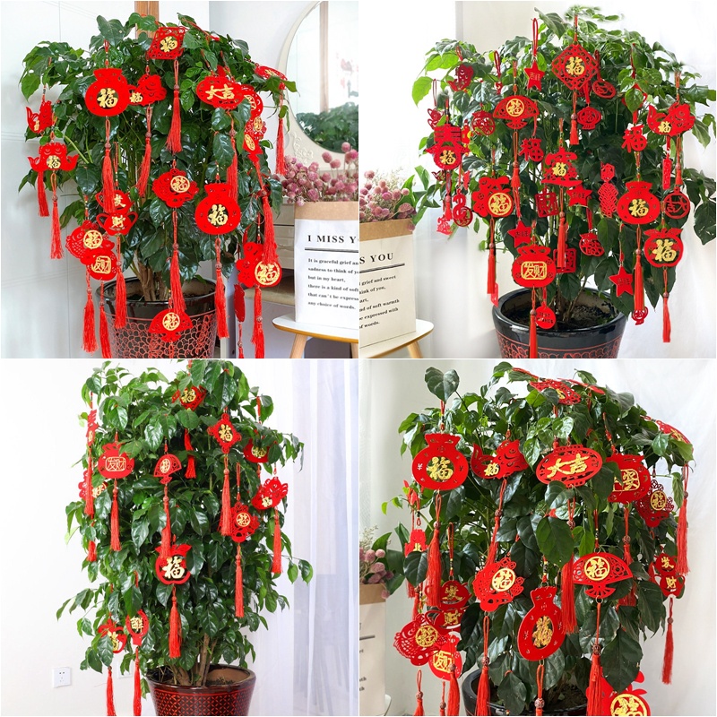 Set 2 Phụ Kiện Treo Trang Trí Cây Bonsai Truyền Thống