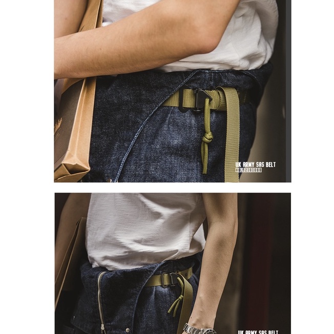 Thắt Lưng Khóa Cài Tự Động Màu Xanh Lá Quân Đội Mỹ Thời Trang Dành Cho Nam