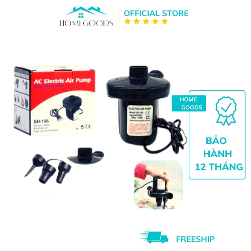 Bơm Điện Mini 2 Chiều Hút Thổi, Phao Bơi, Ghế Hơi, Bể Phao, Hút Chân Không - Home Goods