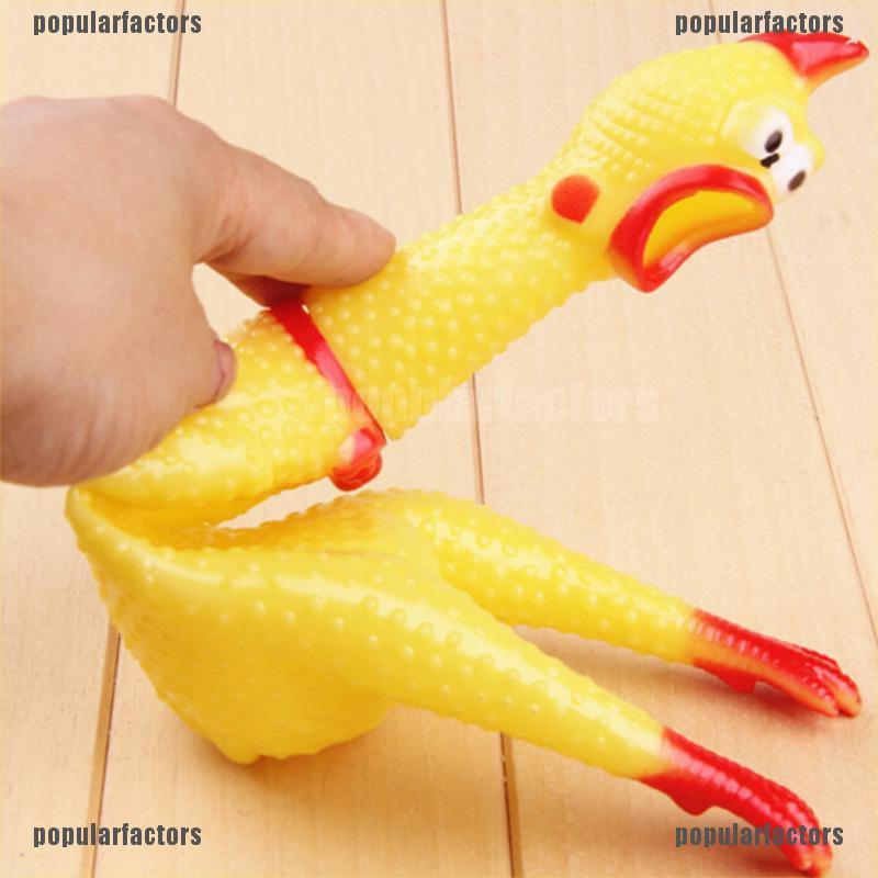 1 Đồ Chơi Gà Cao Su 17cm Phát Ra Tiếng Kêu