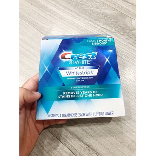 Miếng dán trắng răng crest cấp tốc 1 hour express
