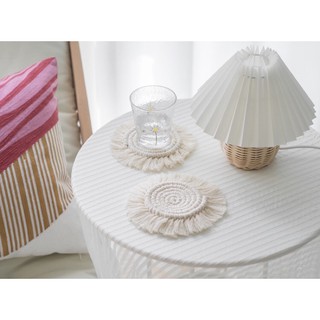 Đế lót ly Macrame tròn HANDMADE CÓ SẴN