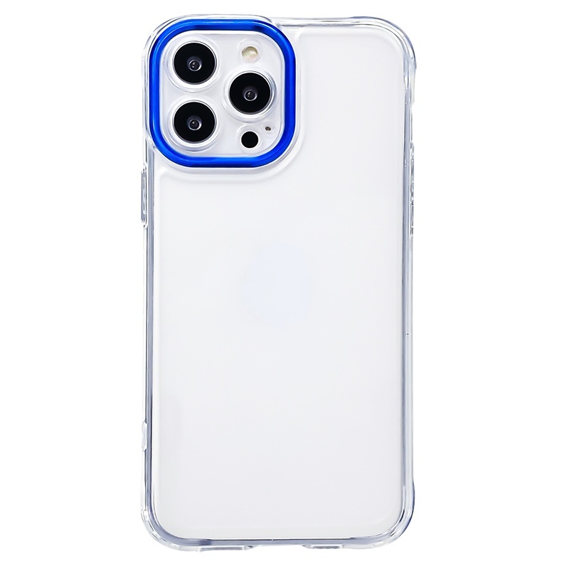 Ốp Điện Thoại Nhựa Cứng Trong Suốt Viền Kim Loại Bảo Vệ Camera Cho 13 Pro max 12 Pro 11 Pro max