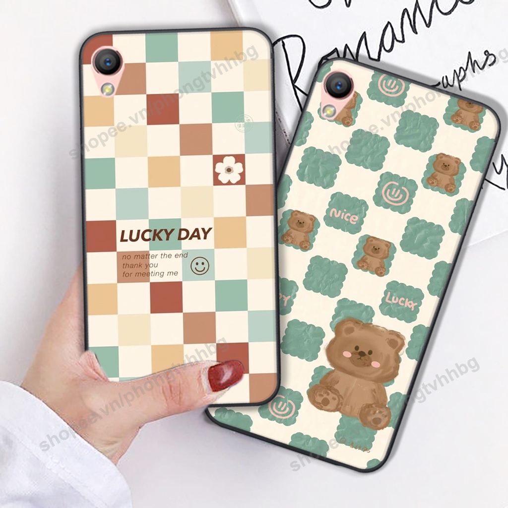 Ốp lưng Oppo A35 / F1 / A37 / Neo 9 / F1 Plus trái tim gấu thể thao , smile mặt cười cực cute