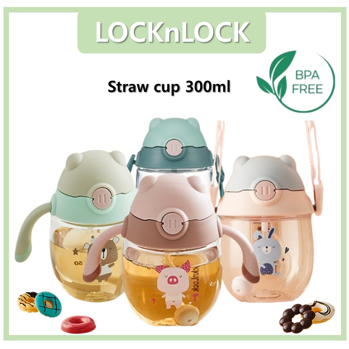 [LocknLock] Cốc Rơm 300ml Cho Trẻ Em ABF790