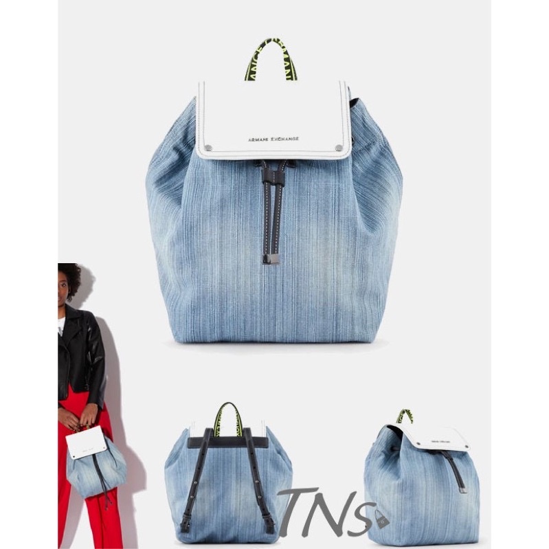 TNS - Balo rút dây hottrend Armanie denim backpack-chất liệu jeans cao cấp màu sắc trẻ trung năng động