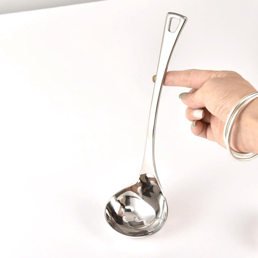 YIYU Muỗng Múc Sốt Bằng Thép Không Gỉ Tay Cầm Dài Đa Năng